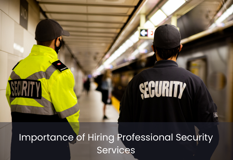 Importance of Hiring Professional Security Services